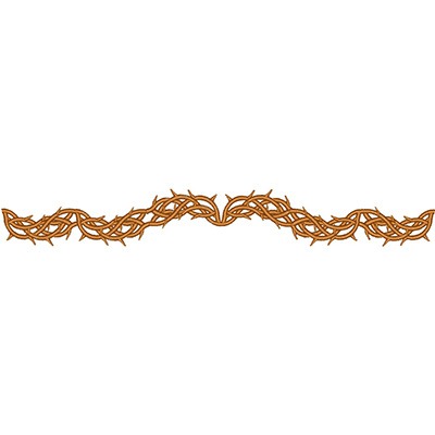 Matriz de matriz Matriz De Bordado Barrado Espinhos 27cm